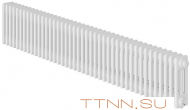 Стальной трубчатый радиатор 3-колончатый Royal Thermo Insignia VC3030 - 42 секц. RAL9016, нижнее 1/2