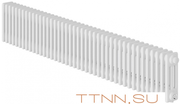 Стальной трубчатый радиатор 3-колончатый Royal Thermo Insignia VC3030 - 42 секц. RAL9016, нижнее 1/2