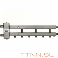 Распределительный коллектор совмещенный с гидравлическим разделителем на 4 контура, арт. ГК4-70