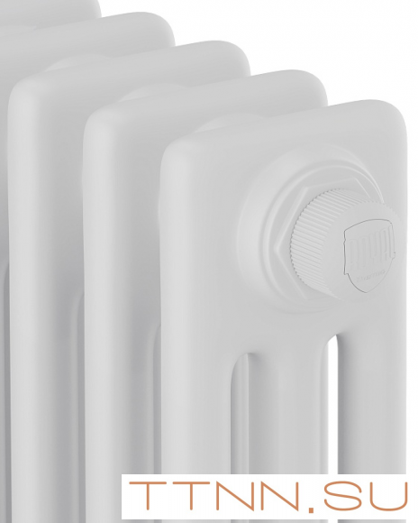 Стальной трубчатый радиатор 3-колончатый Royal Thermo Insignia VC3050 - 10 секц. RAL9016, нижнее 1/2