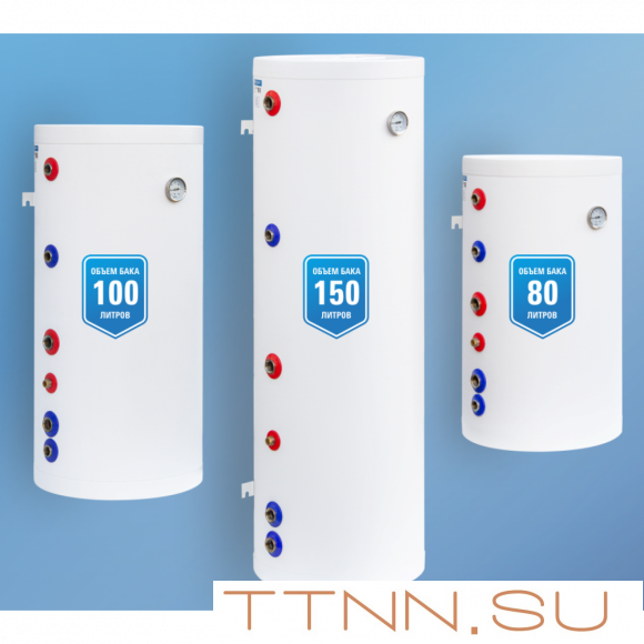 Настенный бойлер косвенного нагрева RISPA RBW 100 L ( Нерж. сталь)