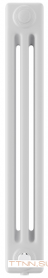 Стальной трубчатый радиатор 3-колончатый Royal Thermo Insignia VC3050 - 18 секц. RAL9016, нижнее 1/2