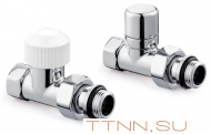 Набор термостатический Royal Thermo DESIGN угловой М30х1,5 1/2" (Хром полированный)