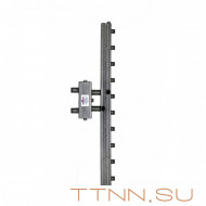 Распределительный коллектор совмещенный с гидравлическим разделителем на 5 контуров, арт. ГК5V-70