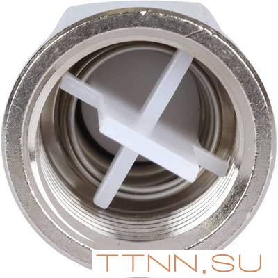 Клапан отсекающий, обратный, 1/2" никель STOUT SVC-1003-000015