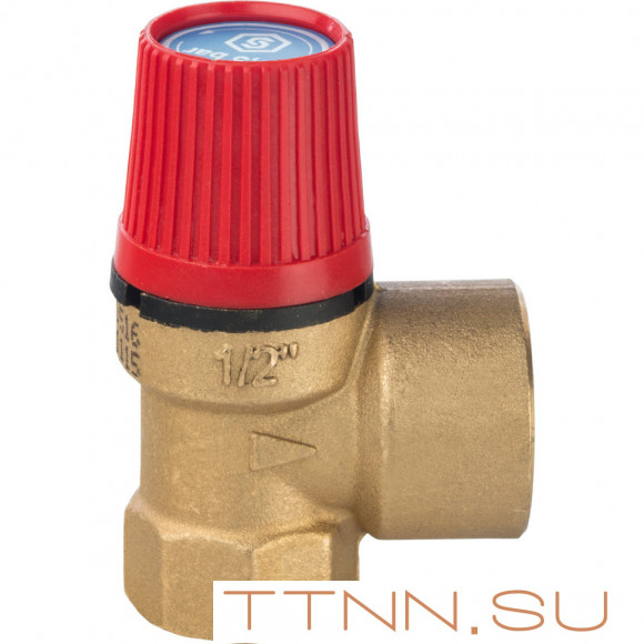 Аварийный клапан для отопления STOUT 15х1/2" 1,5 бар SVS-0001-001515