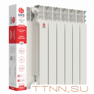 Алюминиевый радиатор НРЗ ЛЮКС 500/100 8 секций