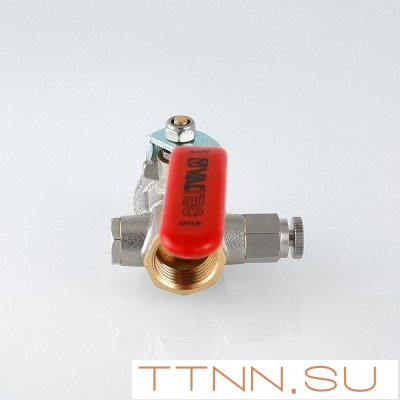 Кран шаровый с дренажным вентилем Valtec 1/ 2 VT.245