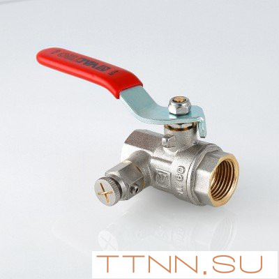 Кран шаровый с дренажным вентилем Valtec 1/ 2 VT.245