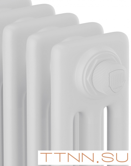 Стальной трубчатый радиатор 3-колончатый Royal Thermo Insignia VC3180 - 06 секц. RAL9016, нижнее 1/2