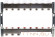 Для отопления Rommer 1"/3/4"x8 с запорными клапанами (RMS-3200-000008)