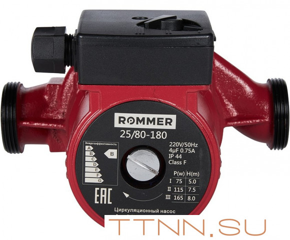 Насос для отопления Rommer 25/80-180 Насос для отопления Rommer 25/80-180