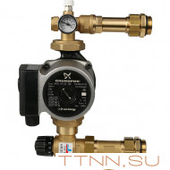 Насосно-смесительный узел с термостатическим клапаном 20-43°C, с насосом Grundfos UPSO 25-65 130 STOUT SDG-0020-004001