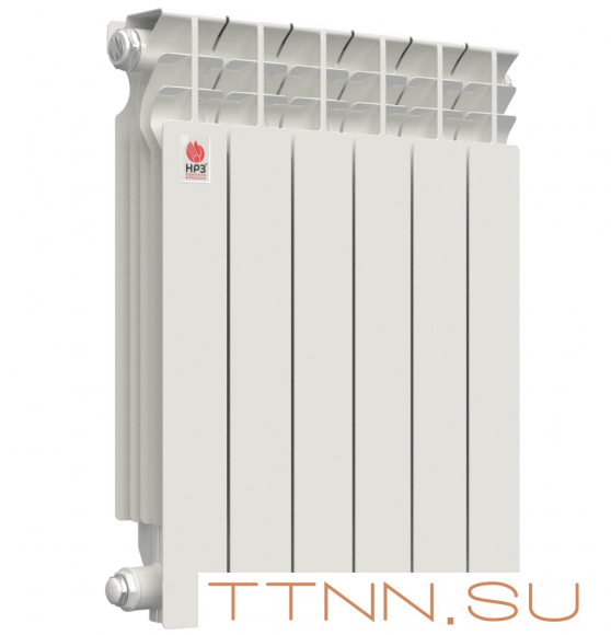 Алюминиевый радиатор НРЗ ЛЮКС 500/100 4 секции