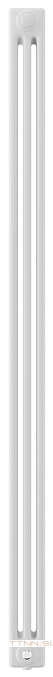 Стальной трубчатый радиатор 3-колончатый Royal Thermo Insignia VC3180 - 12 секц. RAL9016, нижнее 1/2
