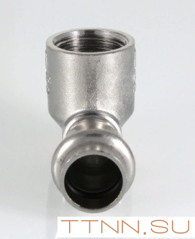 Угольник из нержавеющей стали 90 градусов Valtec 22х1/2 Угольник из нержавеющей стали 90 градусов Valtec 22х1/2