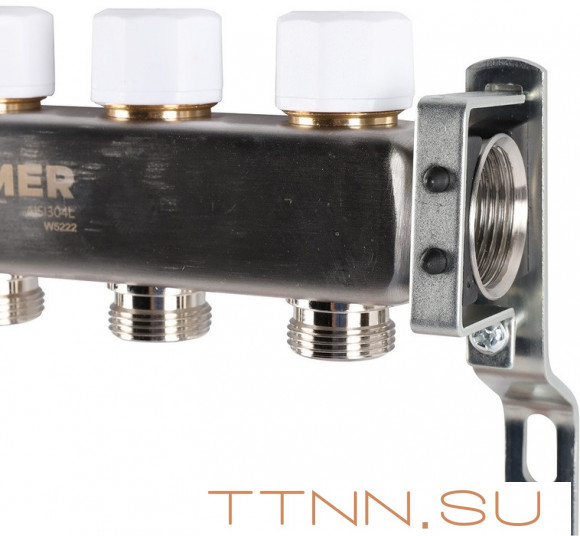 Для отопления Rommer 1"/3/4"x8 с расходомерами (RMS-1200-000008)