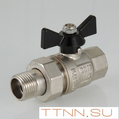Кран шаровый с накидной гайкой Valtec 1/2" МF VT.327