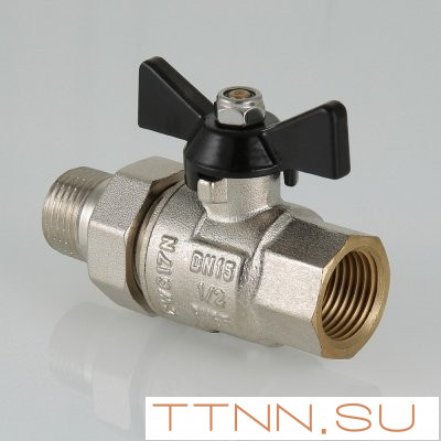 Кран шаровый с накидной гайкой Valtec 1/2" МF VT.327